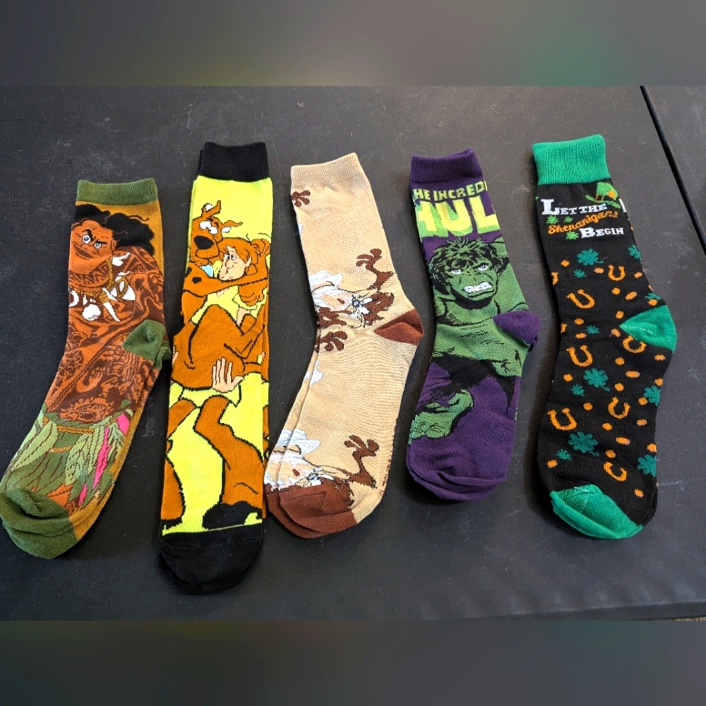 Graphic Cartoon Socks